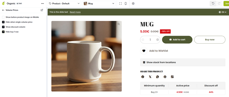 Without buy 1 option