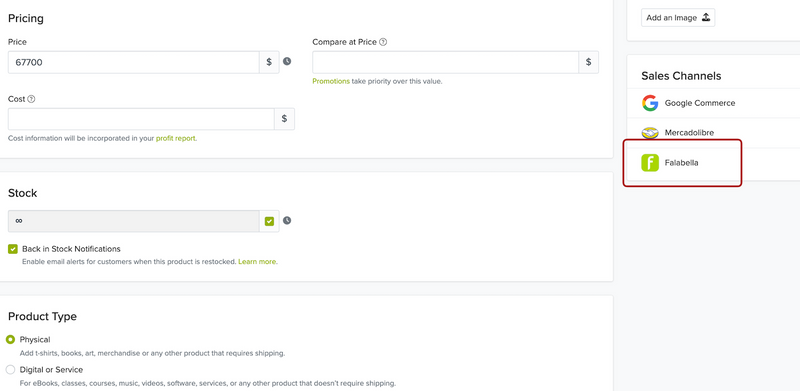 Productos sincronizados