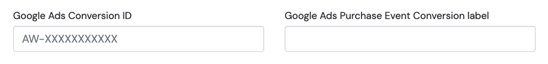 Jumpseller general settings Google Analytics field