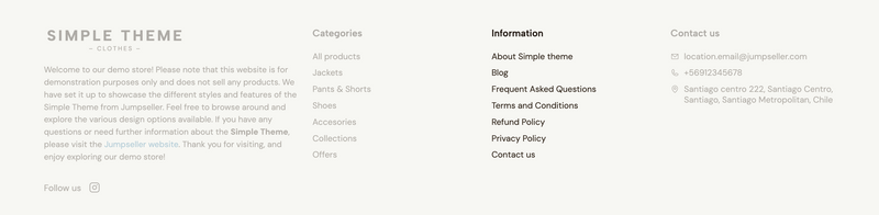 Theme Footer Menu 2 subcomponent