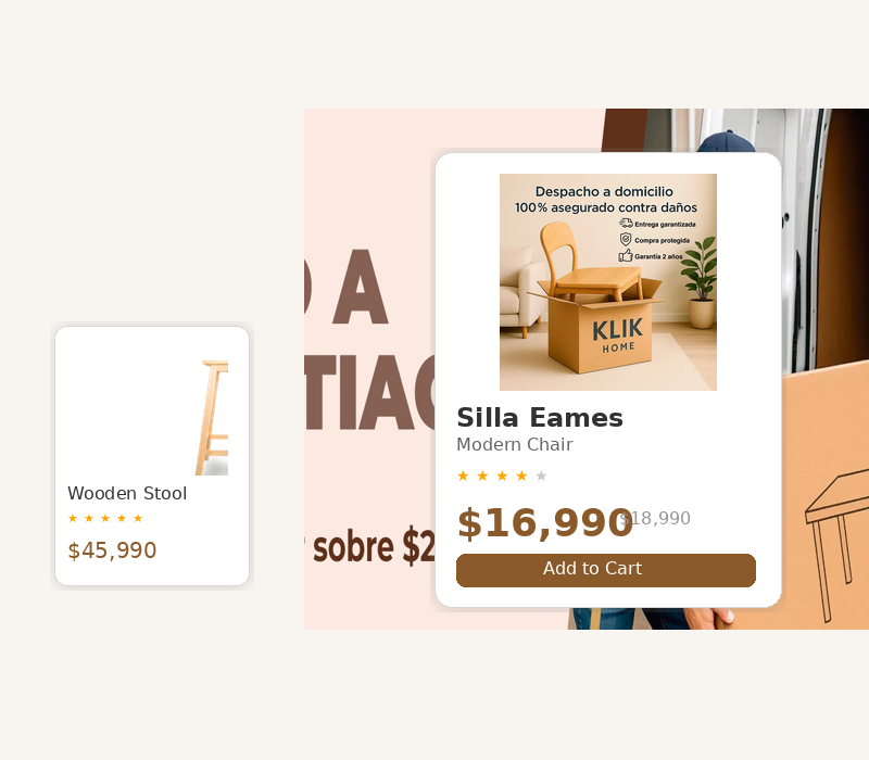 Sell furniture online with your own Jumpseller store