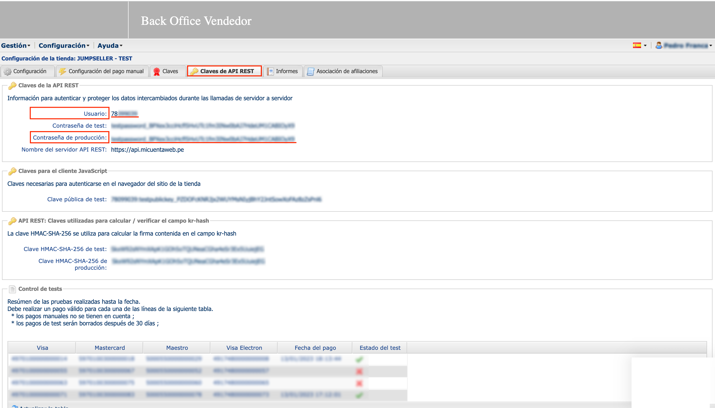 Back Office Vendedor - API Rest