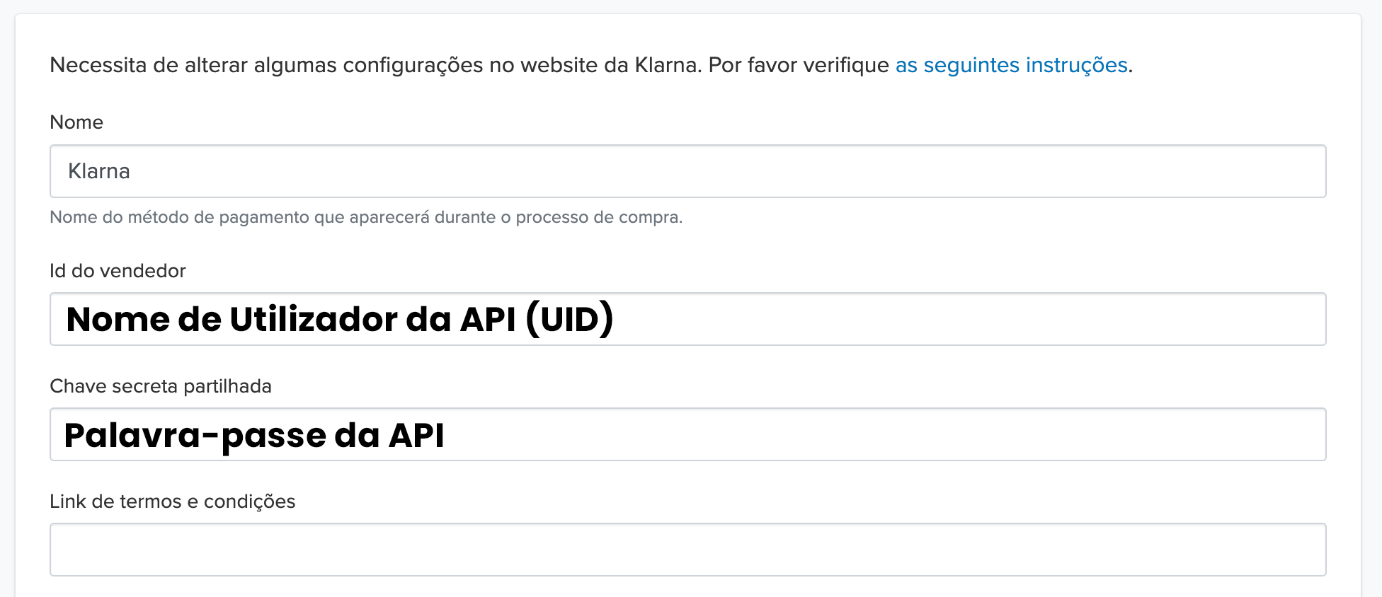 Adicionar credenciais