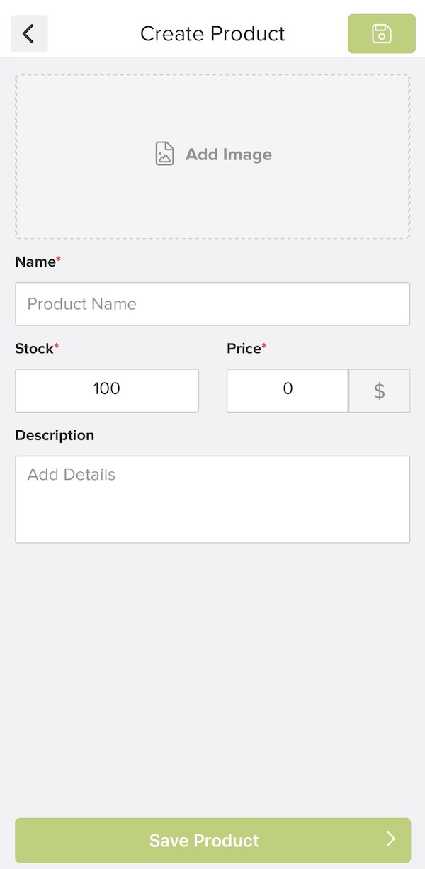 order information
