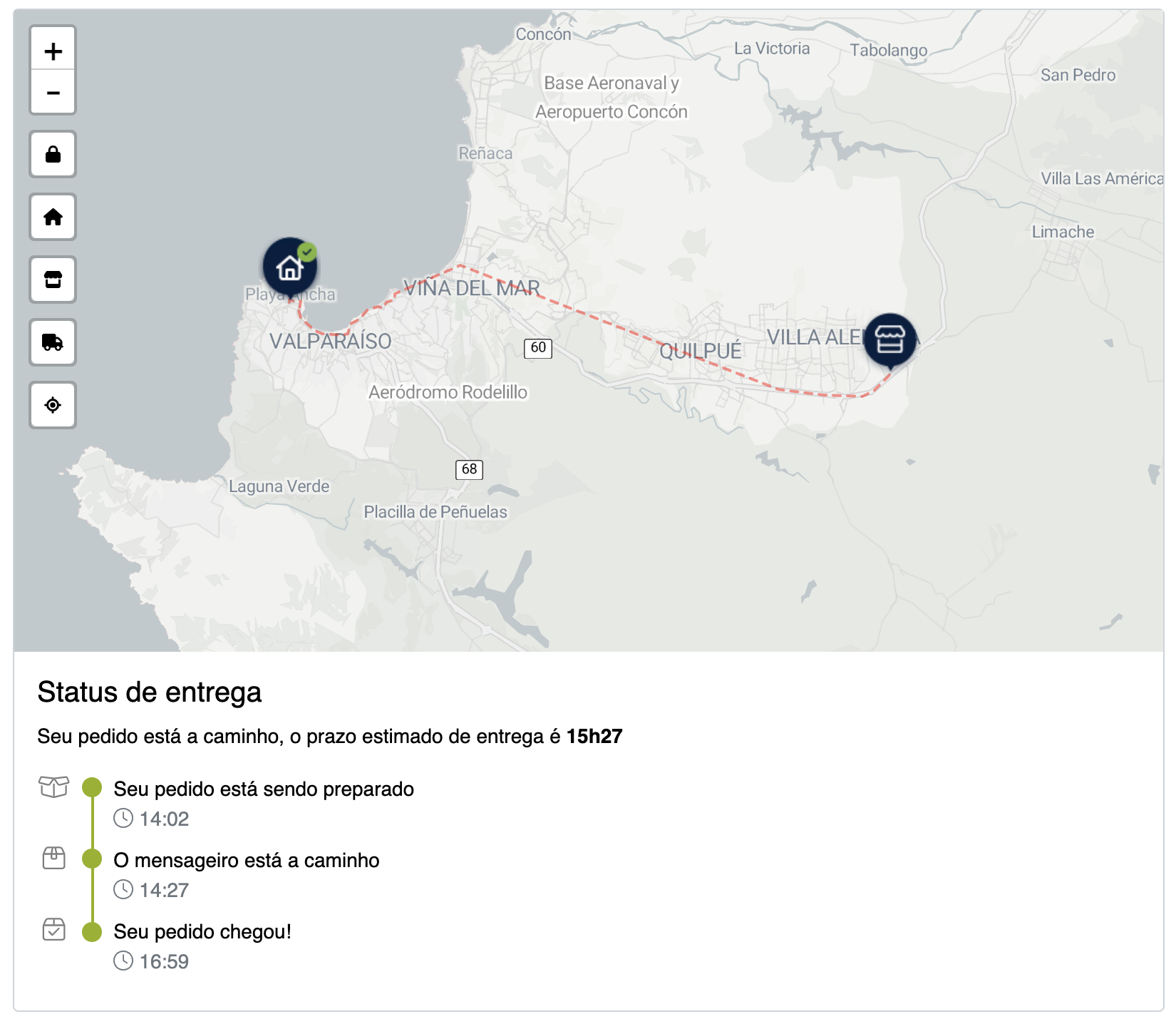 mapa gps