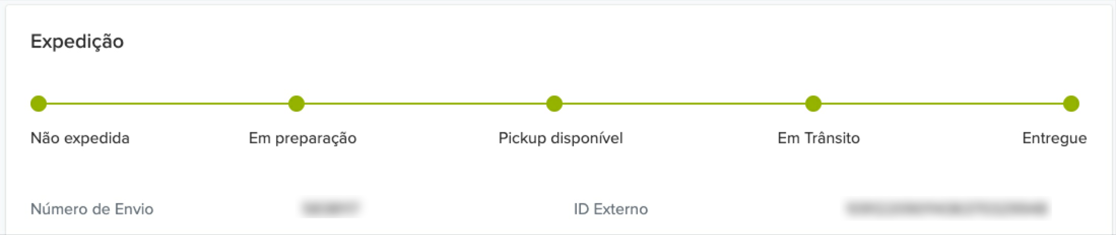 estado de expedição