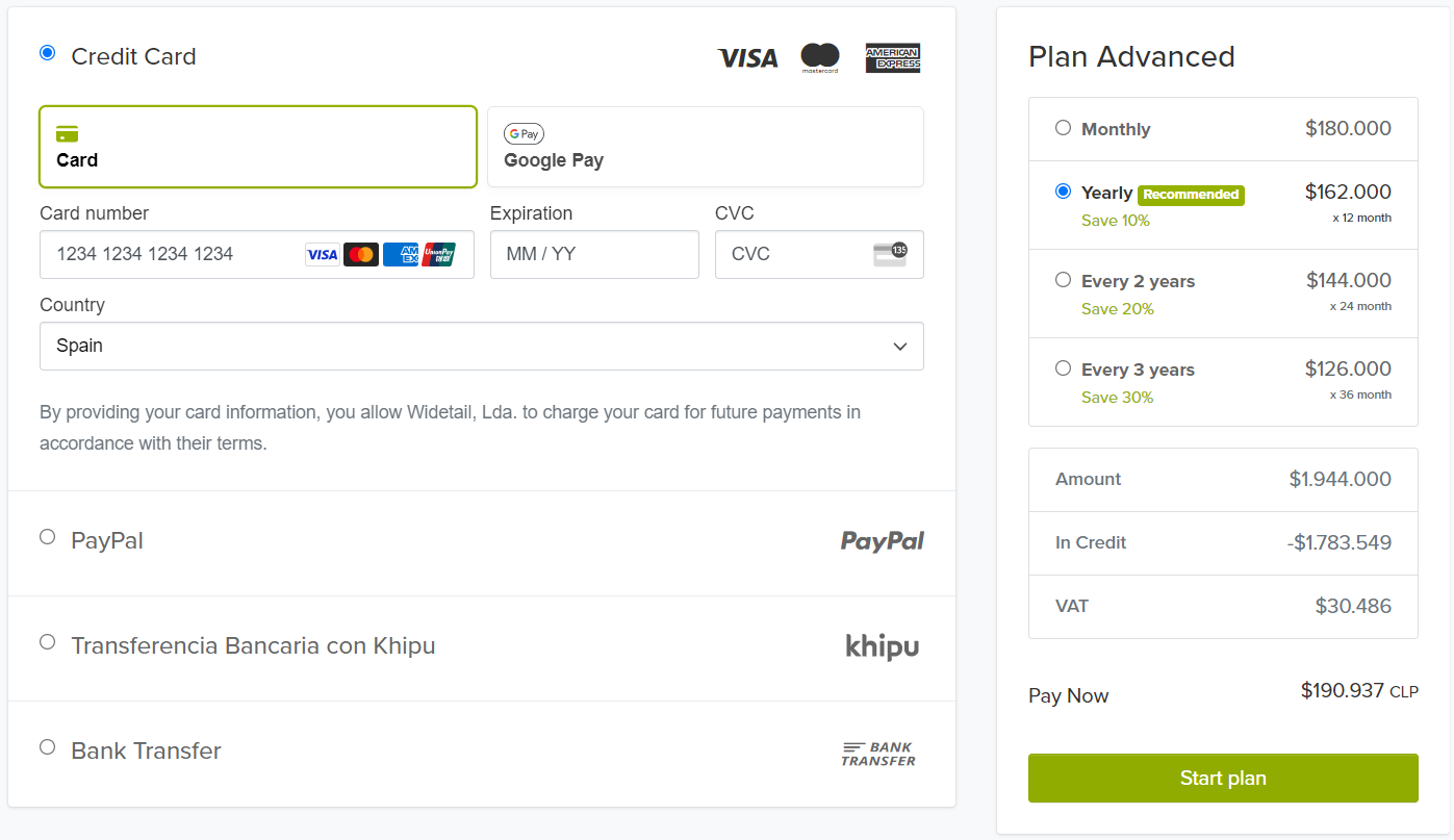 payment