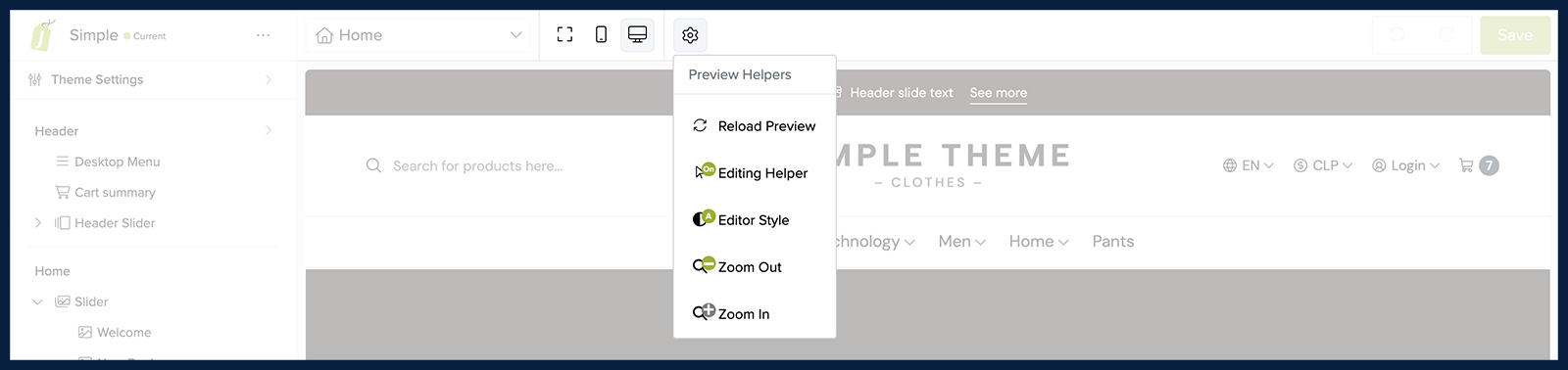 Open Preview Actions